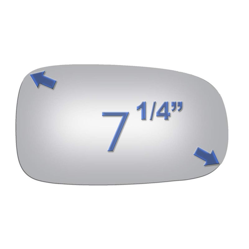 JZSUPER Side Mirror Glass fit for Saab 9-3 9-5 9-3X Passenger Right Side View RH Convex Replacement Non Heated Including Adhesive - Image 2